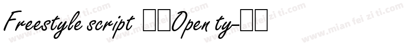 Freestyle script  常规Open ty字体转换